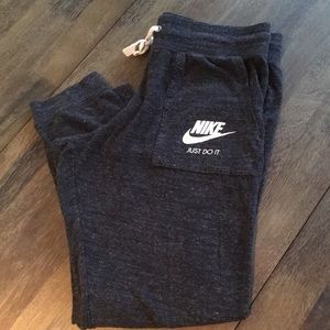 Nike sweats.